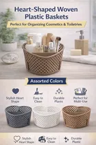 Heart Shape Storage Container Multipurpose Organiser, Office Stationery & Utensil Holder 