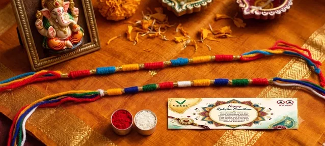Fabric Rakhi (Multicolor, Pack of 2)