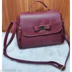 PU Sling Bag for Women, Wine
