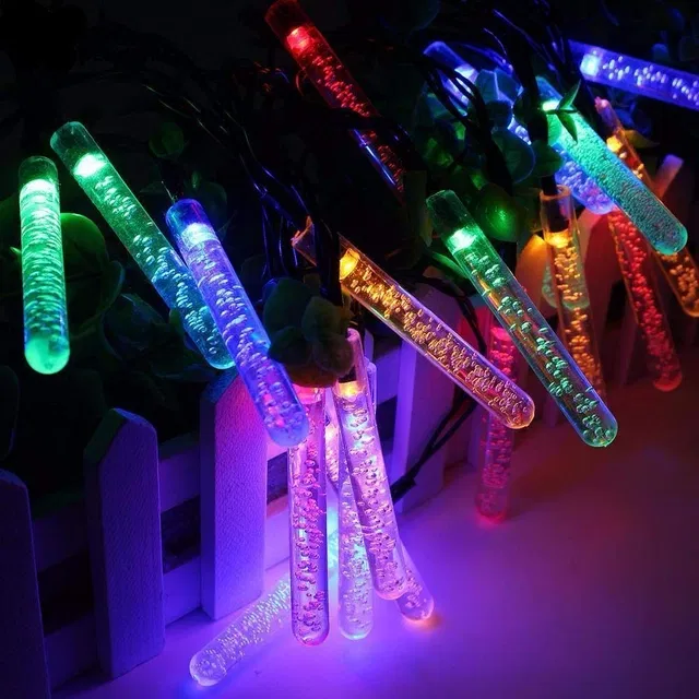 MZ 5 MTR 20 LEDS BUBBLE PENCIIL YELLOW STRING LIGHT (MZ-545)