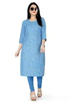 A-Line Crepe Kurti for Women 