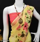 Georgette Abstract Saree for Women 