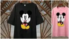 Cotton Blend Printed T-Shirt for Women, Black & Pink, Pack of 2 