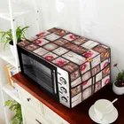 E-Retailer PVC Waterproof 3-Layered Microwave Oven Top Cover With 4 Utility Pockets Suitable for Upto 30 Liter 