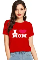 Half Sleeves Printed T-shirt for Women & Girls 