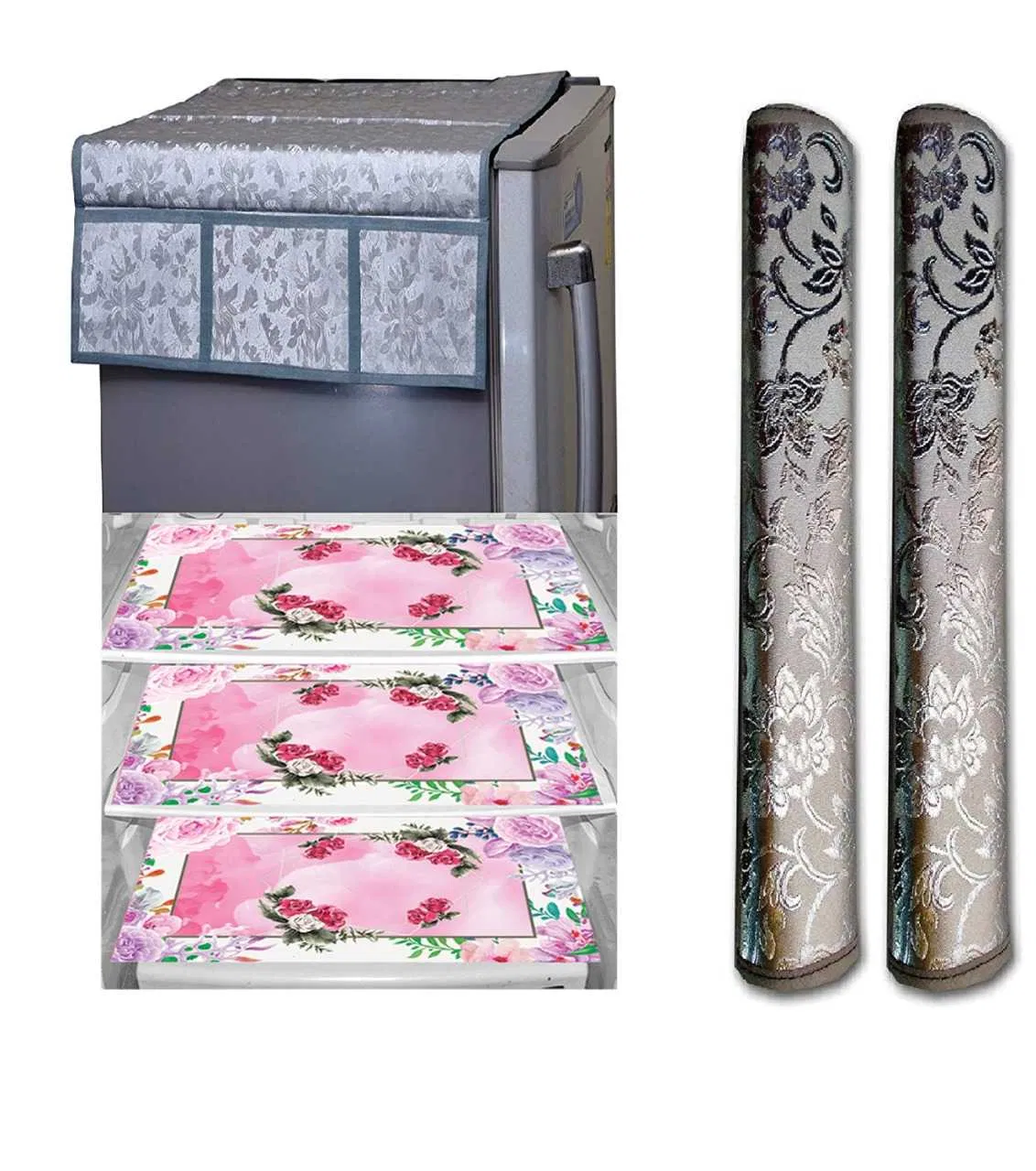 Refrigerator Covers (Silver) (A-13)