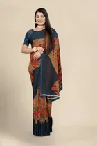 Georgette Printed Saree for Women 