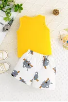 Cotton Blend Printed Clothing Set for Boys 