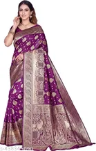 Banarasi Silk Zari Woven Saree for Women 
