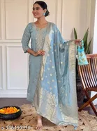 Floral Embroidered A-line Kurta Set for Women 