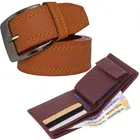 Synthetic Wallet with Formal Belt for Men 