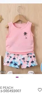 Hosiery Cotton Printed Clothing Set for Kids, Multicolor, Pack of 3 