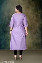 Ethnic Motif Rayon Kurti for Women 