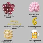 58 Pcs 6th Birthday Decoration kit, Multicolour, Set of 1