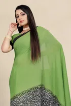 Georgette Printed Saree for Women 