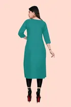 Crepe Solid Kurtis for Women 