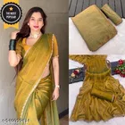 Jimmy Choo Woven Design Saree For Women, Brown