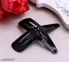 Attractive Tic Tac Hair Clip for Women & Girls, Multicolour, Pack of 3