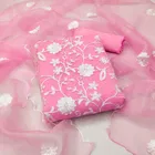 Organza Unstitched Dress Material for Women 