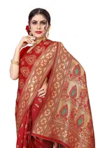 Jacquard Embellished Saree for Women 