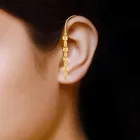 One Gram Gold Plated Alloy Ear Chain For Women's And Girl's 