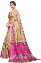 Khadi Printed Saree for Women 