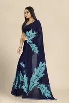 Georgette Printed Saree for Women 