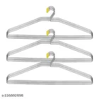 Stainless Steel Cloth Hangers (Silver, Pack of 12)