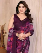 Bollywood Printed Georgette Saree for Women 