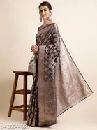 Organza Zari Woven Saree for Women 