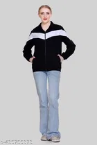 Nylon Solid Jackets for Women 