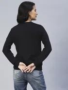 Women's Printed Round Neck Sweatshirt 