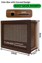 KC Arts MDF Money Saving Box for Kids & Adults