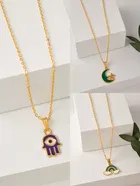 Gold Plated Chain & Pendant for Women & Girls 