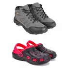 Combo of Casual Shoes with Clogs for Men 