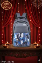 Polyester Backpack for Men & Women, Grey
