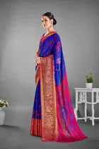 Moss Chiffon Printed Saree for Women 