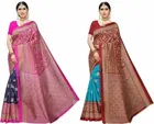 शारदा क्रिएशन मैसूर सिल्क प्रिंटेड साड़ी 