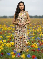 Kalamkari Print Kurti for Women 