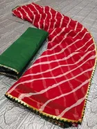 Georgette Printed Saree for Women 