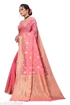 Chanderi Cotton Zari Woven Saree for Women 