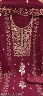 Embroidered Floral Patiala Suits for Women 