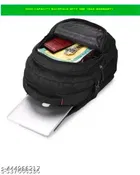 Polyester Backpack for Men & Women, Black