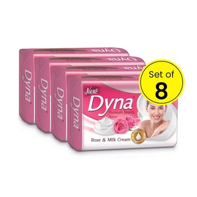 Dyna Rose Extract & Milk Cream 8X41 g (Pack of 8)