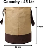 RAJ BAG 45 L Beige, Brown Laundry Bag, Non Woven, Pack of 2