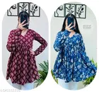 Floral Printed Short Kurti for Women, Pack of 2 