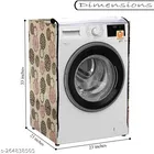 KANUSHI Industries® Washable & Dustproof Front Trasparent Front Load Automatic Washing Machine Cover 
