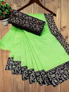 Chanderi Cotton Self Design Saree for Women 