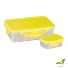 Plastic 2 Containers Lunch Box for Kids 