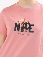 Round Neck Printed T-Shirt for Women 